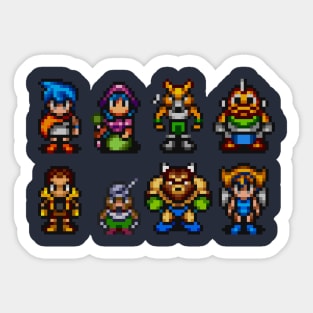 16 bit heroes Sticker